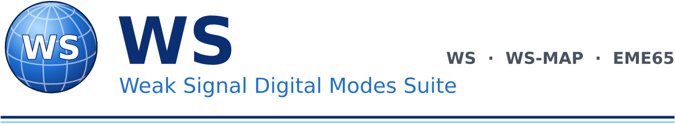 WS - Weak Signal Digital Modes Suite